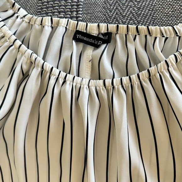 Striped off shoulder top - Picture 3 of 4